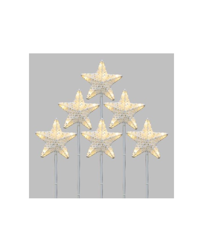 Set 6 Stick Stella Luminosa 3D H.30cm. Lotti