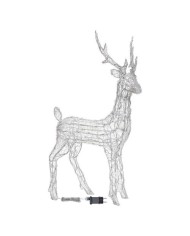 Renna 3d H:105cm Acrilico Morbido LED Dual Bianco Caldo/ Freddo Lotti