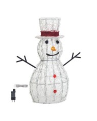 Pupazzo di Neve Snowman 3D H70cm Acrilico Morbido Bianco caldo/freddo Lotti