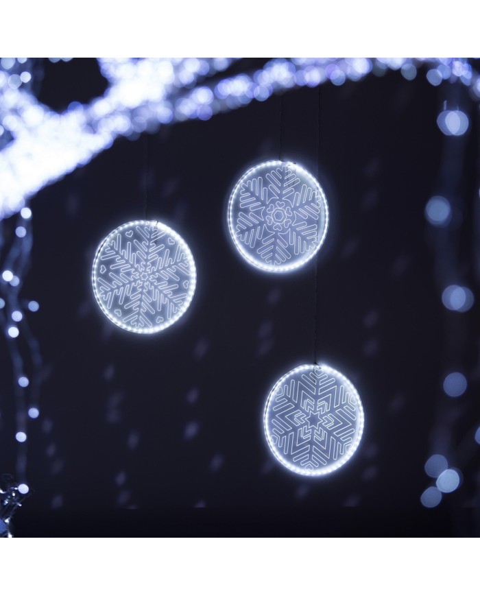 DISCHI LUMINOSI SMD 60 LED BIANCO Lotti