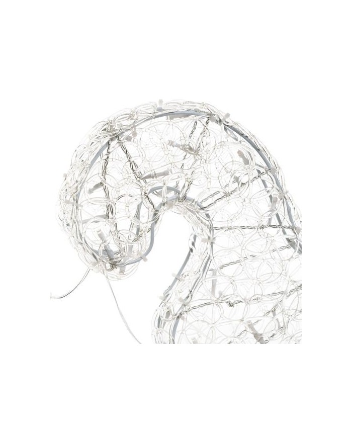 Renna Slitta 3D H85cm 350 Led Bianco Lotti