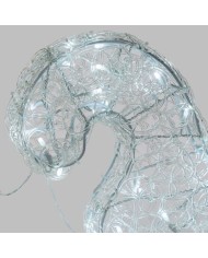 Renna Slitta 3D H85cm 350 Led Bianco Lotti