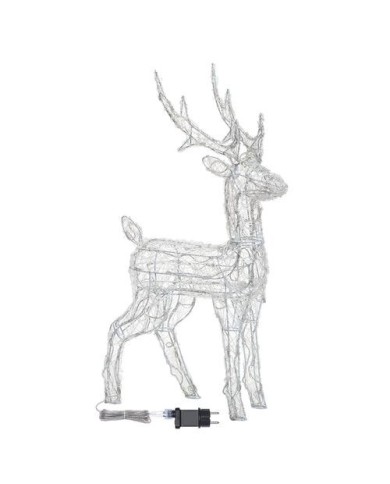 Renna 3D H85 Acrilico Soft 120 Dual LED Bianco Caldo/Freddo Renna 3D H85 Acrilico Soft 120 Dual LED Bianco Caldo/Freddo