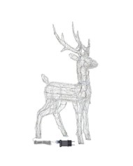 Renna 3D H85 Acrilico Soft 120 Dual LED Bianco Caldo/Freddo