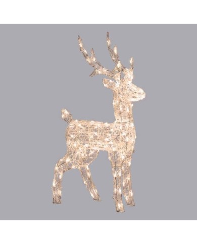 Renna 3D H85 Acrilico Soft 120 Dual LED Bianco Caldo/Freddo