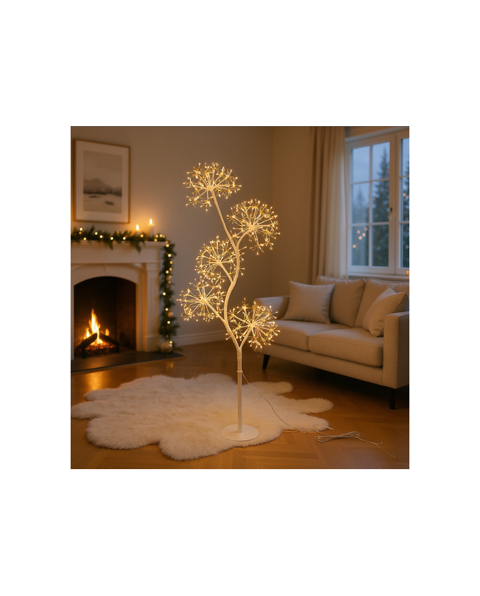 Albero Luminoso 5 Sfere MicroLED H120cm Lotti