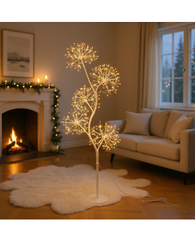 Albero Luminoso 5 Sfere MicroLED H120cm Lotti