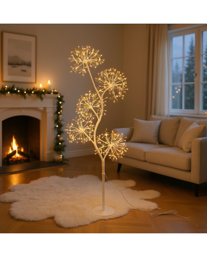 Albero Luminoso 5 Sfere MicroLED H120cm Lotti