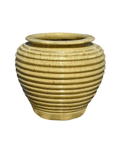 Vaso Moderno Giara 73X68cm Avorio Paolelli