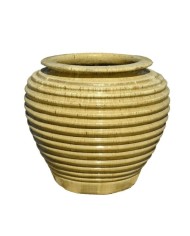 Vaso Moderno Giara 73X68cm Avorio Paolelli