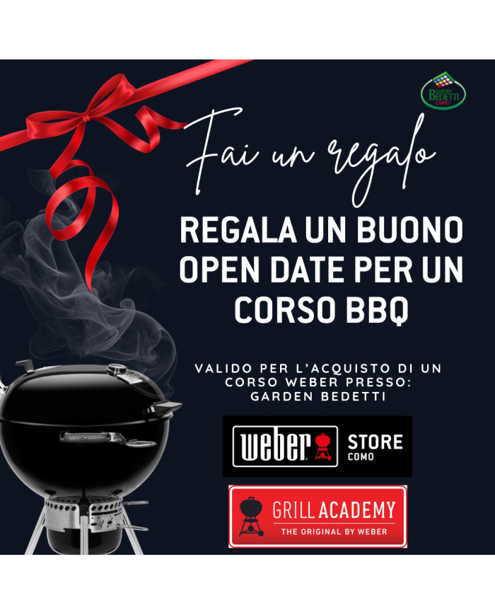 Buono Regalo Open Date – Corso BBQ Weber a Scelta