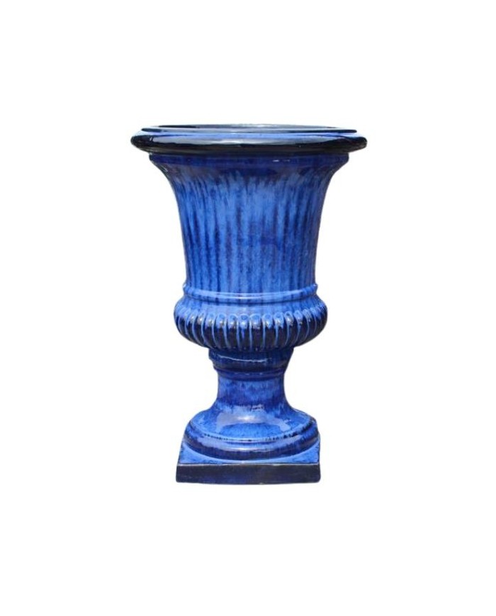Vaso Moderno Alberobello 56X80cm Blue Paolelli