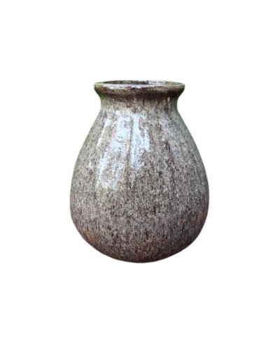 Vaso Moderno Goutte White Brown Paolelli