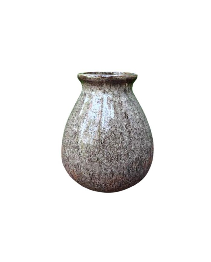 Vaso Moderno Goutte White Brown Paolelli