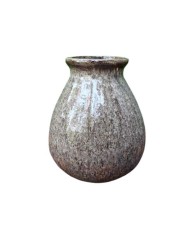 Vaso Moderno Goutte White Brown Paolelli