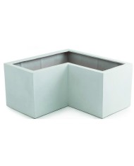 Vaso Moderno Aspen Angolo 90x90x45cm White Lite Paolelli