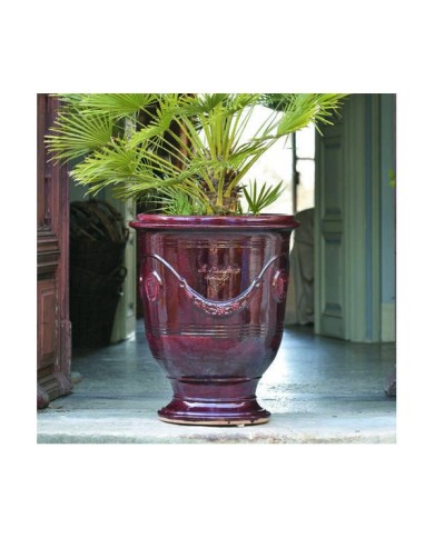 Vaso Moderno Jarre 40x71 Bordeaux Paolelli