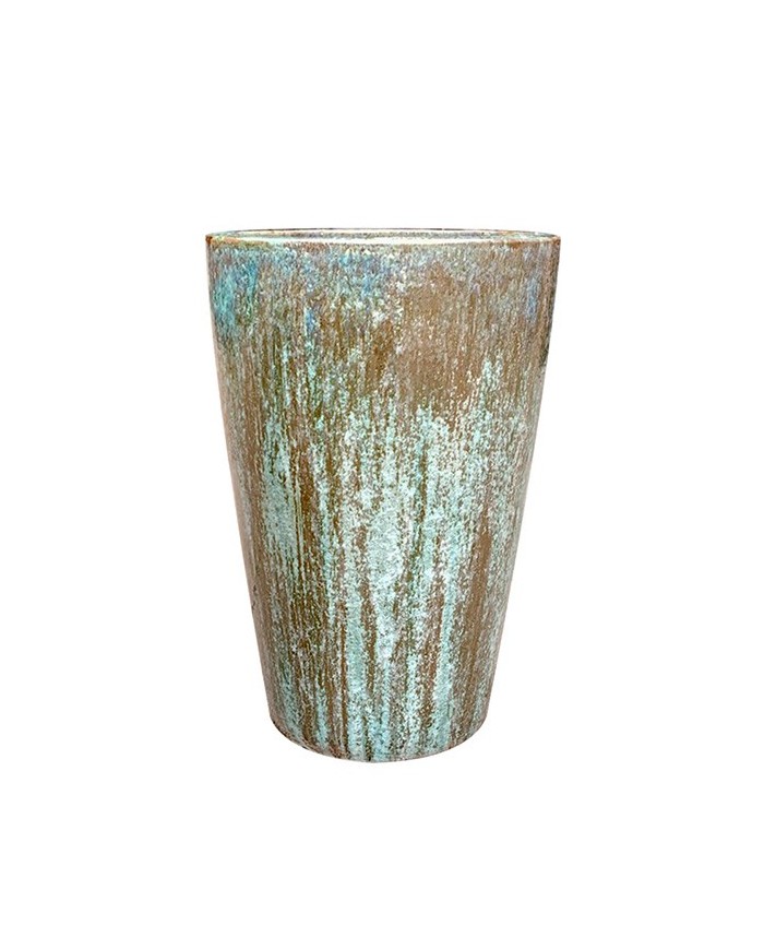 Vaso Moderno Long Pot Opal Green Paolelli