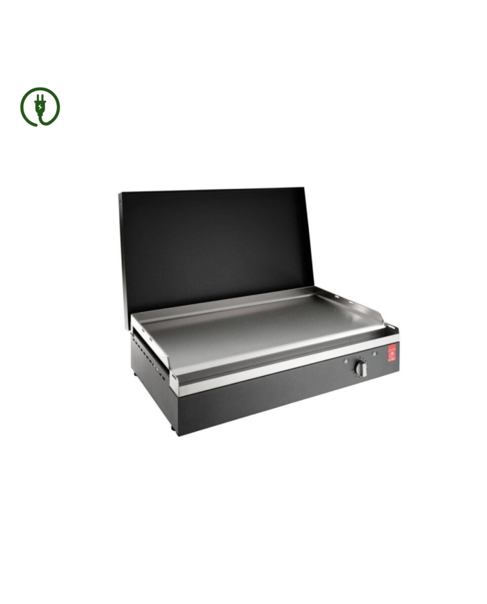 Piastra Barbecue Elettrica Rock 80.El da appoggio