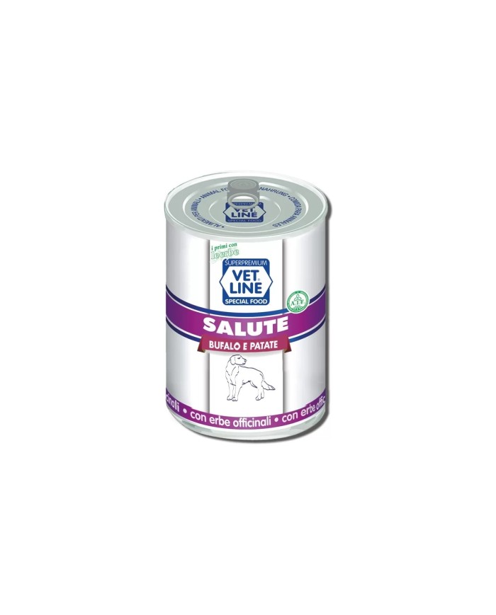 Cibo umido per cani Vet Line salute bufalo 400 g