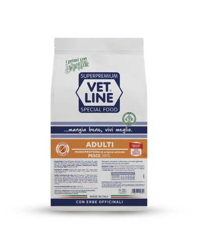 Crocchette per cani Vet Line adulti pesce 3 kg