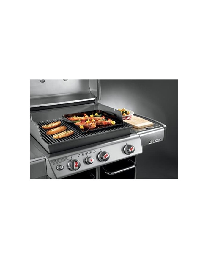 Piastra Weber in ghisa smaltata per barbecue a Genesis