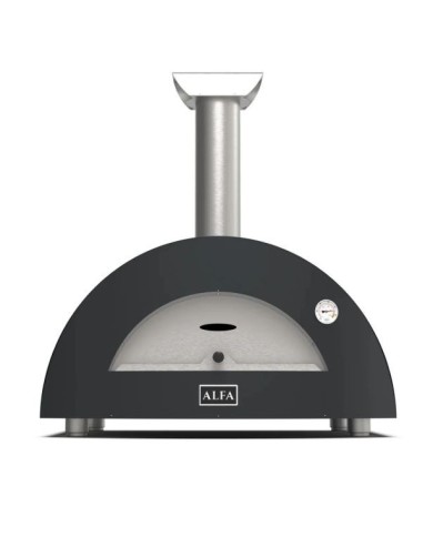 MODERNO 2 Pizze - Forno Per Pizza a Gas METANO Alfa Rosso/Grigio