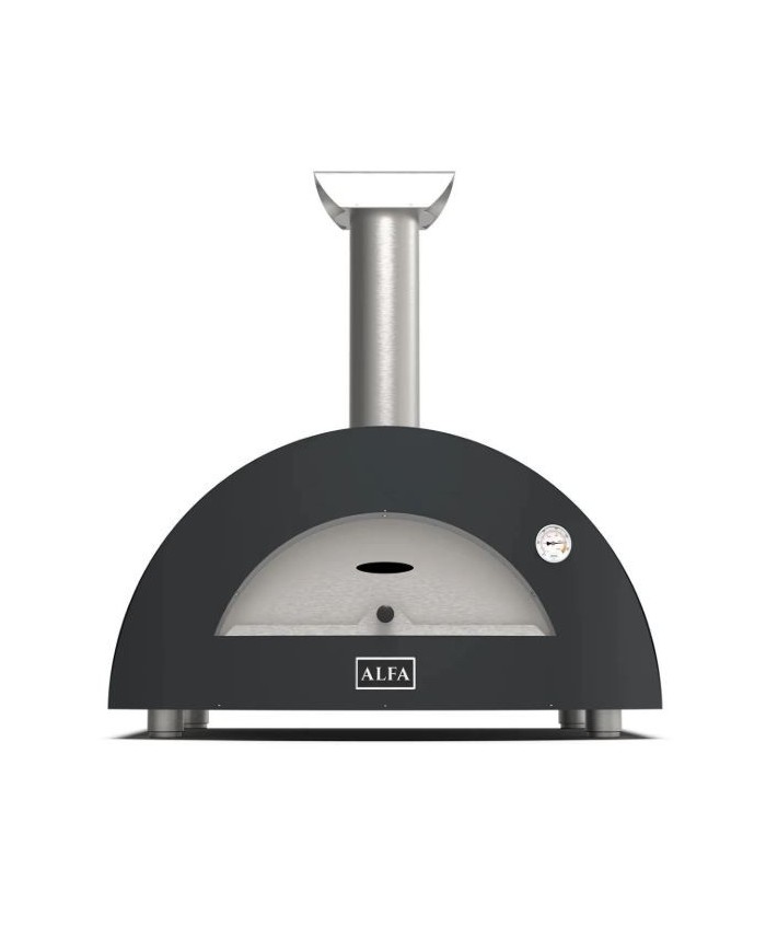 MODERNO 2 Pizze - Forno Per Pizza a Gas METANO Alfa Rosso/Grigio