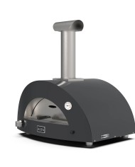 MODERNO 3 Pizze - Forno Per Pizza a Gas  METANO Alfa Rosso/Grigio