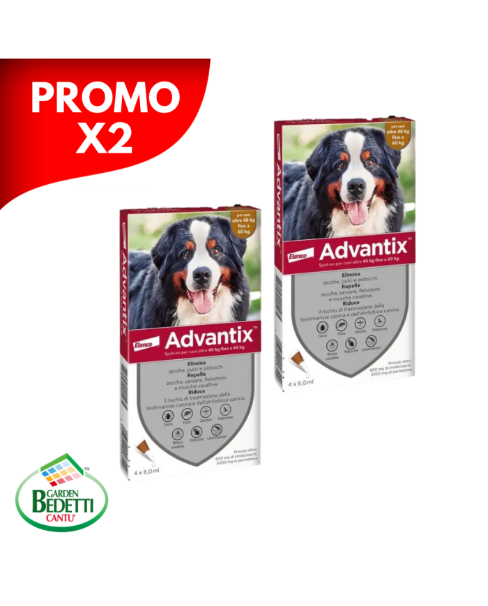 Bayer advantix spot-on cani oltre 40 Kg 4 pipette