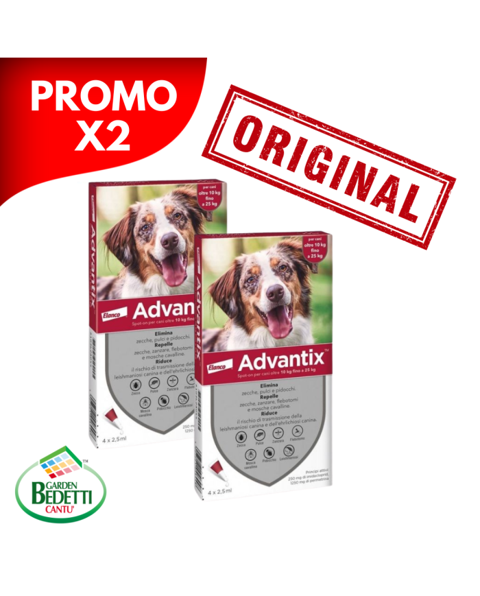 Advantix spot-on per cani 10-25 Kg 6 pipette