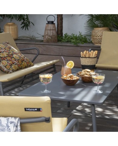 Tavolo Basso Rettangolo Vence LAFUMA Titane