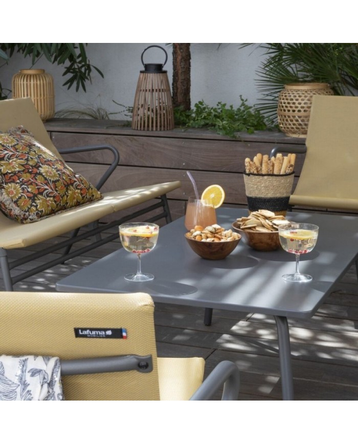 Tavolo Basso Rettangolo Vence LAFUMA Titane