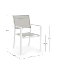 Sedia con braccioli Hilde Bizzotto 0662843