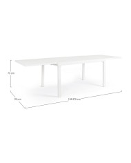 Tavolo da Giardino Allungabile Pelagius 135-270x90 Bizzotto