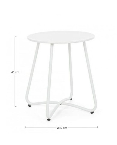 Tavolino wissant bianco D40