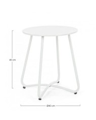 Tavolino wissant bianco D40
