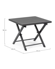 Tavolino Taylor 44x43 Bizzotto