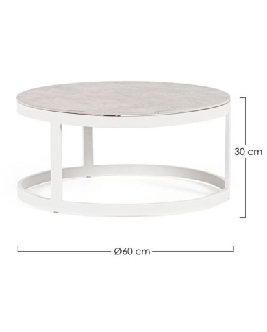 Tavolino Taluna Bianco Bizzotto WG20