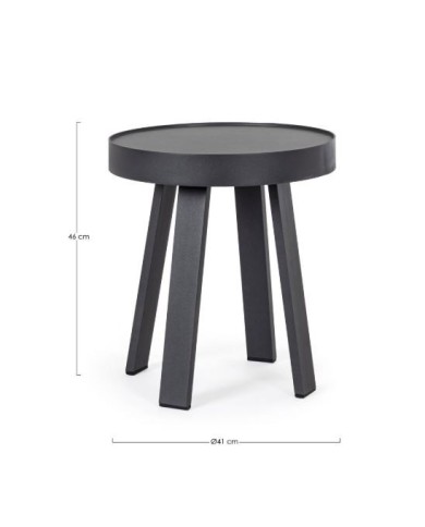 Tavolino Spyro Antracite D41 Bizzotto