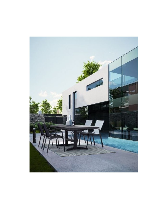 Tavolo allungabile Robert 143/183x88 Antracite Bizzotto