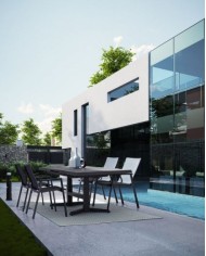 Tavolo allungabile Robert 143/183x88 Antracite Bizzotto