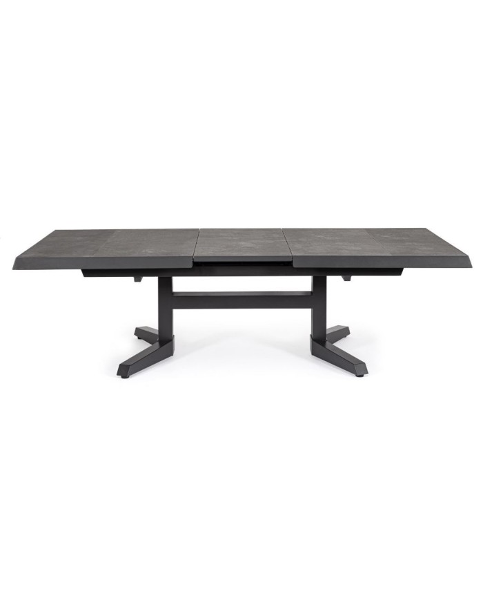 Tavolo allungabile Robert 143/183x88 Antracite Bizzotto