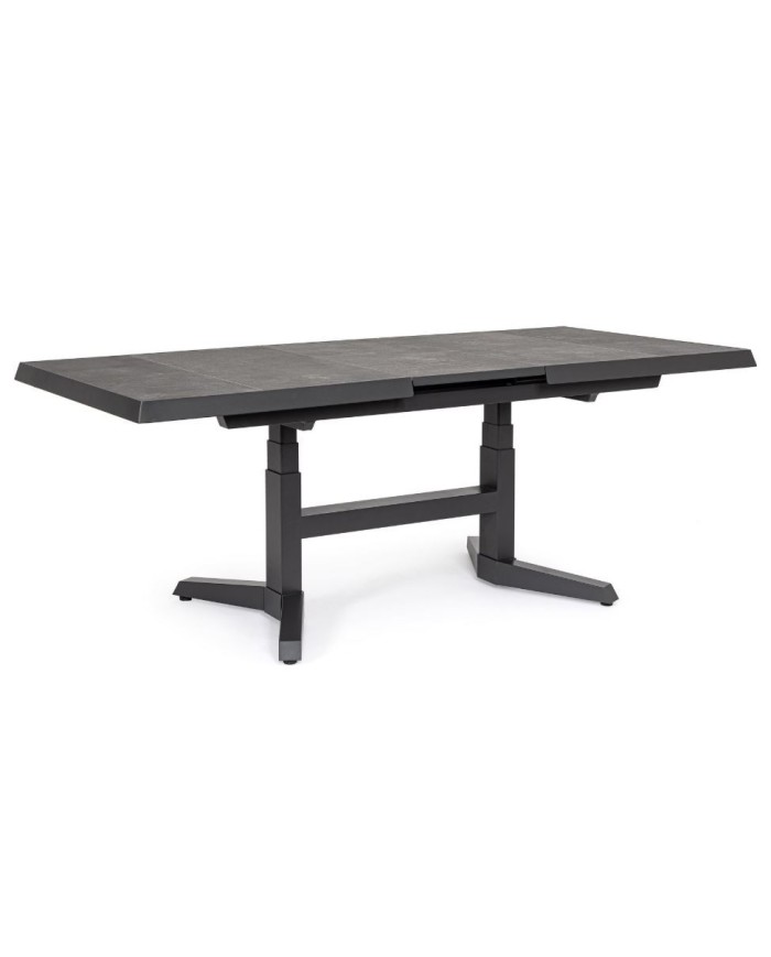 Tavolo allungabile Robert 143/183x88 Antracite Bizzotto