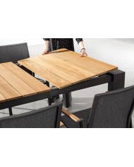 Tavolo allungabile Cameron 228/294x100 Antracite Bizzotto