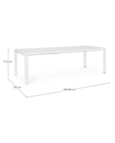 Tavolo allungabile Kiplin Bianco Bizzotto