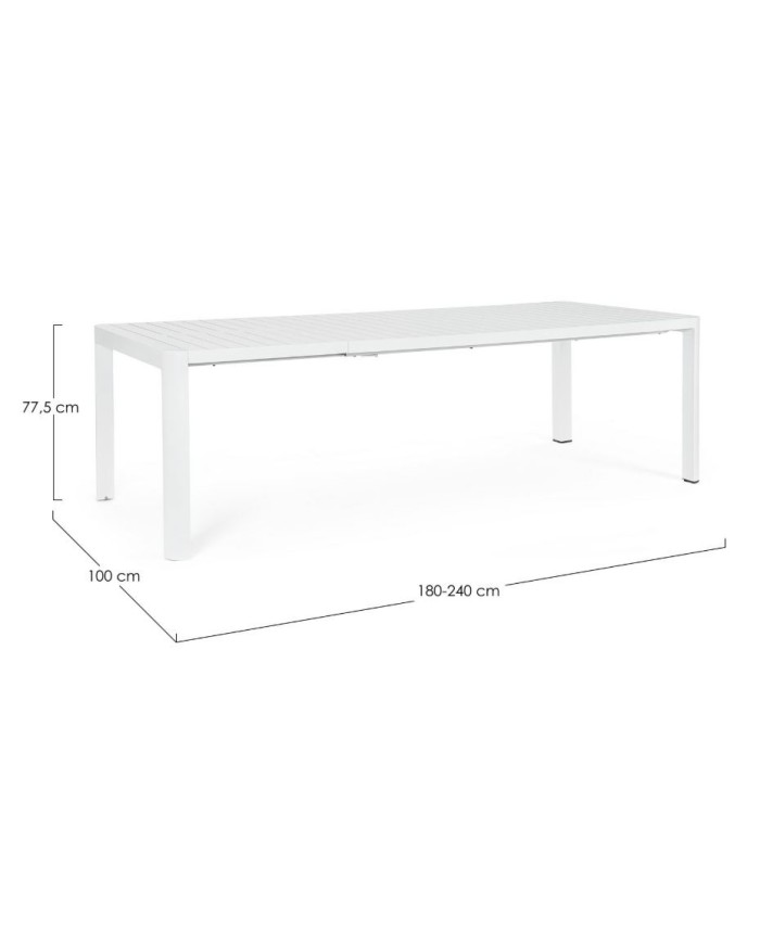 Tavolo allungabile Kiplin Bianco Bizzotto