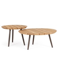 Set2 Tavolino Talaia D50-D70 Java Bizzotto