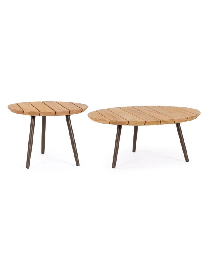 Set2 Tavolino Talaia D50-D70 Java Bizzotto