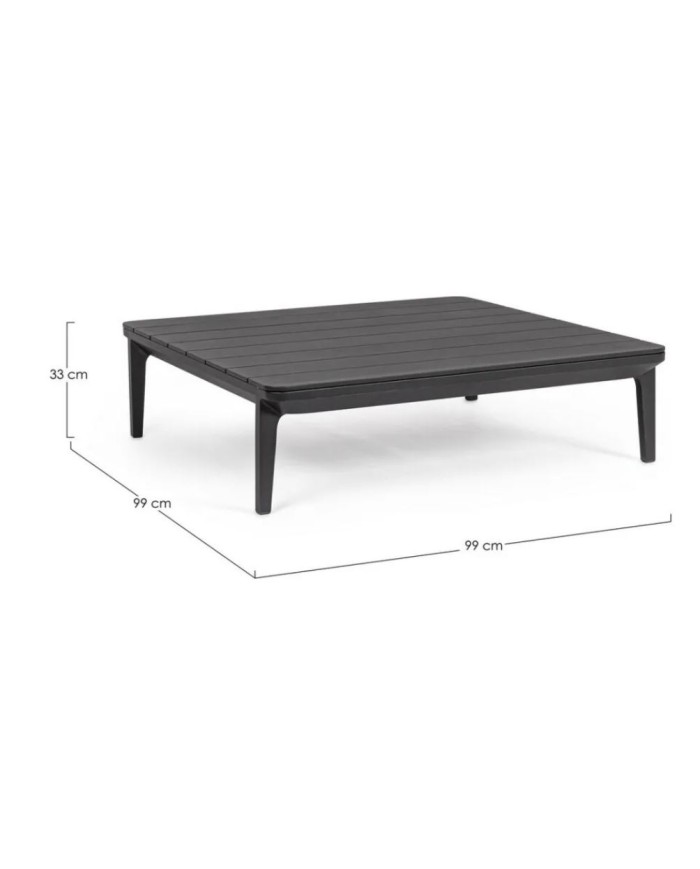 Tavolino Matrix 99x99 Antracite Bizzotto